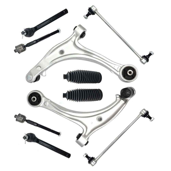 DURAFORCE 10× Front Control Arm Kit Sway Bar Link Tie Rod End For Honda Odyssey 2005-2010