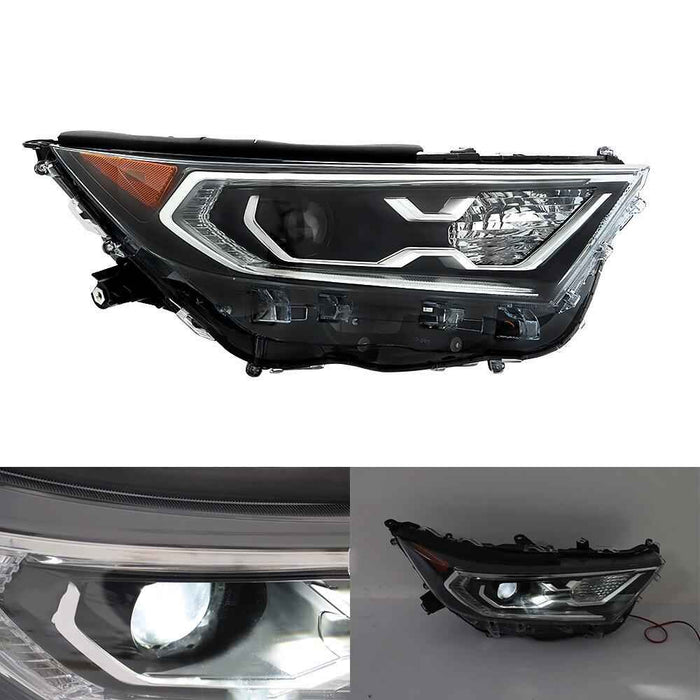 DURAFORCE Headlight For 2019-2021-2022 Toyota RAV4 Hybrid XSE/SXLE Headlamp LED Right Side