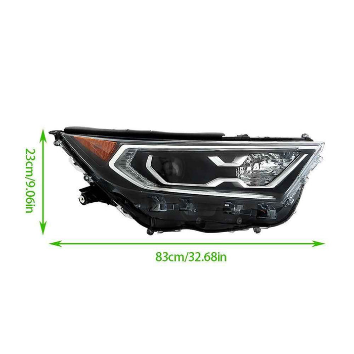 DURAFORCE Headlight For 2019-2021-2022 Toyota RAV4 Hybrid XSE/SXLE Headlamp LED Right Side