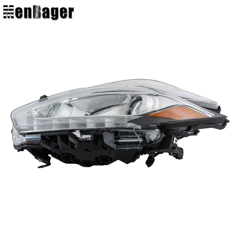 DURAFORCE Left Side For Nissan Murano S SL SV 2015 2016 Headlight Chrome Halogen LED DRL