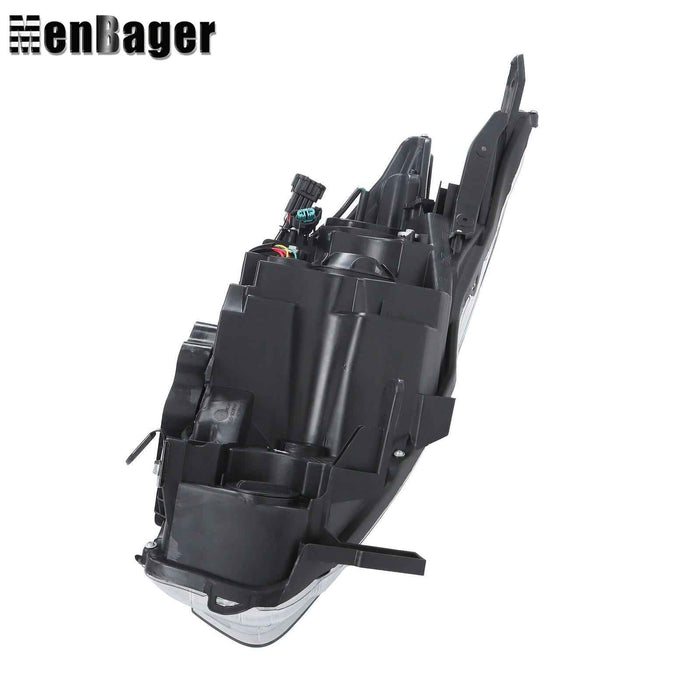 DURAFORCE Left Side For Nissan Murano S SL SV 2015 2016 Headlight Chrome Halogen LED DRL