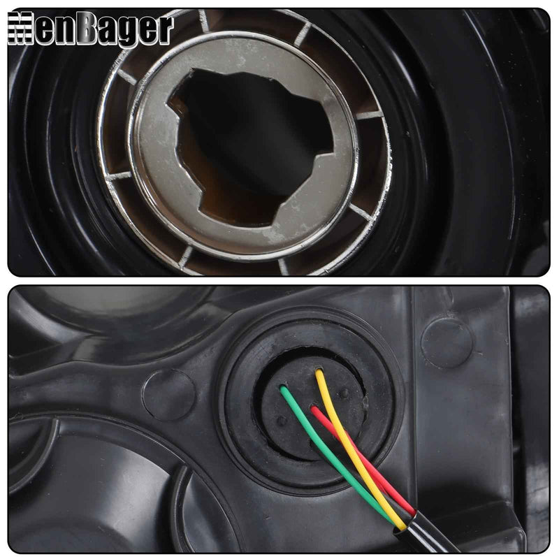 DURAFORCE Left Side For Nissan Murano S SL SV 2015 2016 Headlight Chrome Halogen LED DRL