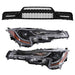 DURAFORCE Lower Bumper Grille Assembly&LH+RH Headlights For Toyota Corolla 2023-2024 Front