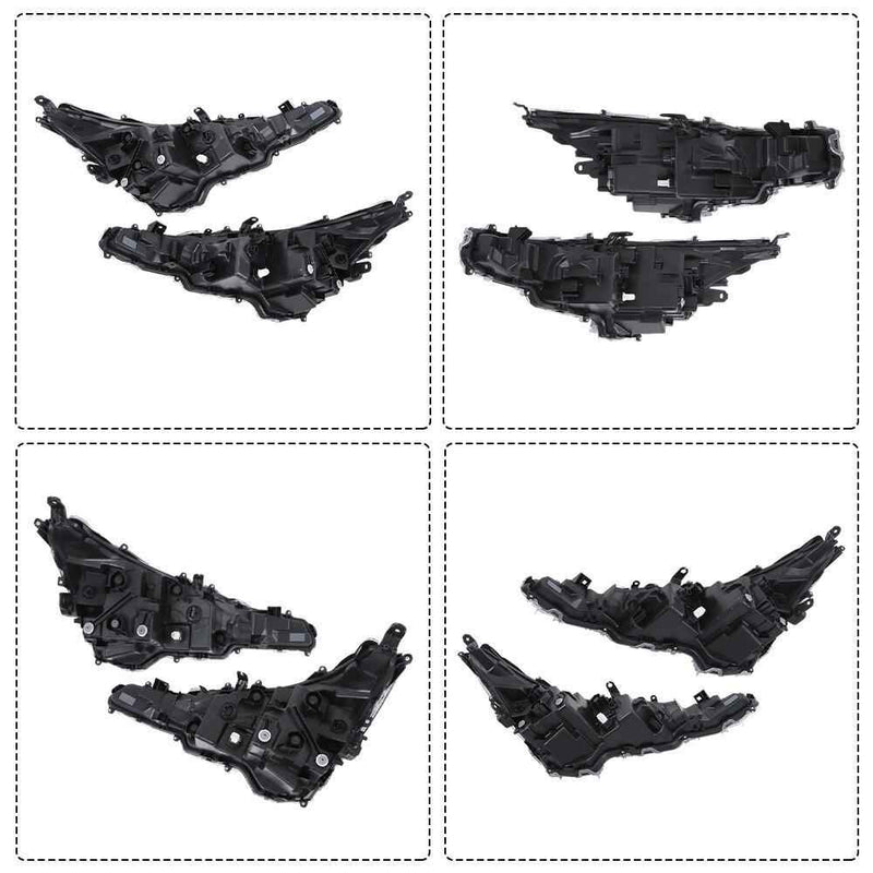 DURAFORCE Lower Bumper Grille Assembly&LH+RH Headlights For Toyota Corolla 2023-2024 Front