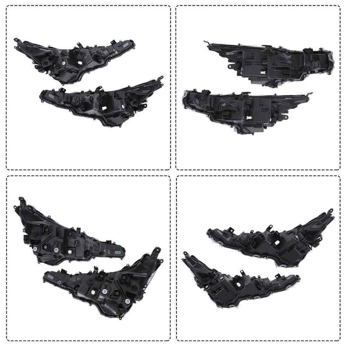 DURAFORCE Lower Bumper Grille Assembly&LH+RH Headlights For Toyota Corolla 2023-2024 Front