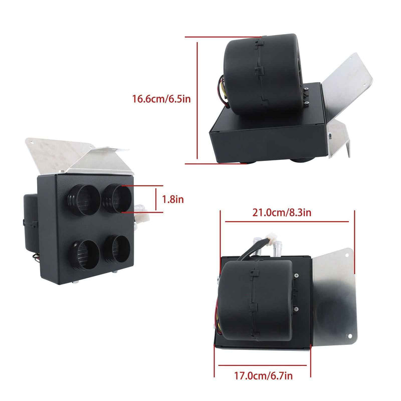 DURAFORCE Cab Heater with Defrost Kit For Polaris General 1000 2016 2017 2018 2019-2024