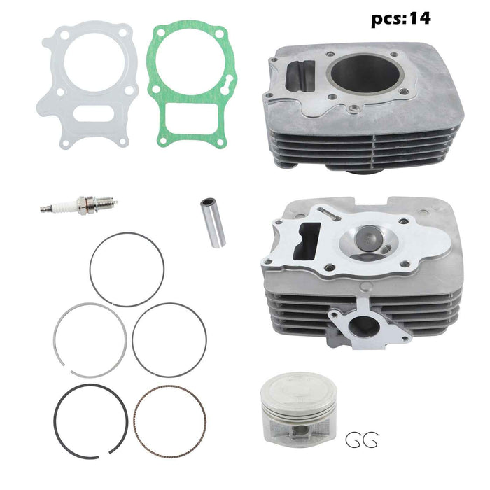 DURAFORCE 12200-HM8-305 Engine Cylinder Piston Gasket Kit Fit For Honda TRX250 RECON 250