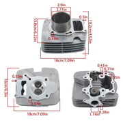 DURAFORCE 12200-HM8-305 Engine Cylinder Piston Gasket Kit Fit For Honda TRX250 RECON 250
