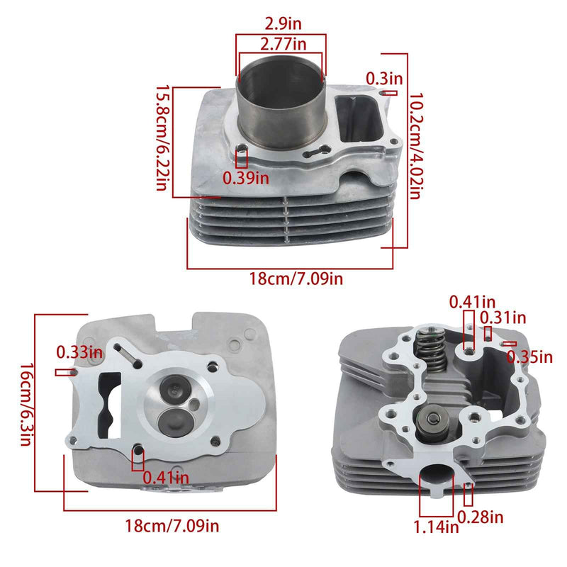 DURAFORCE 12200-HM8-305 Engine Cylinder Piston Gasket Kit Fit For Honda TRX250 RECON 250