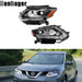 DURAFORCE For Nissan Rogue S SV SL 2014 2015 16 Left&Right Side LED Headlights Chrome Lamp