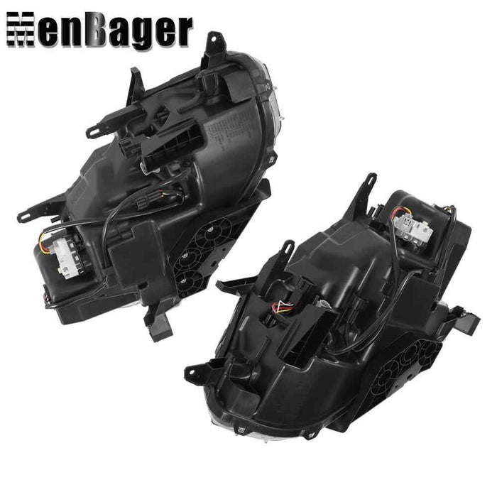 DURAFORCE For Nissan Rogue S SV SL 2014 2015 16 Left&Right Side LED Headlights Chrome Lamp