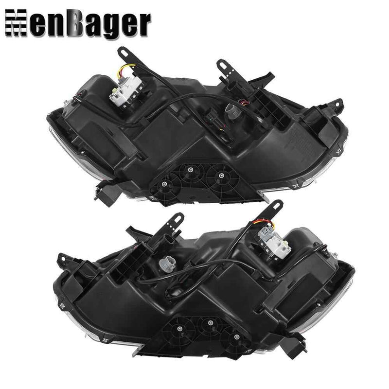 DURAFORCE For Nissan Rogue S SV SL 2014 2015 16 Left&Right Side LED Headlights Chrome Lamp