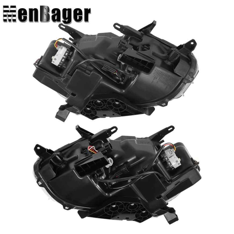 DURAFORCE For Nissan Rogue S SV SL 2014 2015 16 Left&Right Side LED Headlights Chrome Lamp