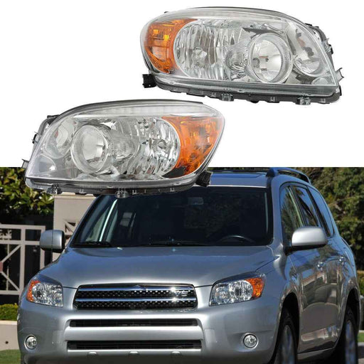 DURAFORCE L+R For Toyota RAV4 2006 2007 2008 Left&Right Side Headlights Headlamps Halogen
