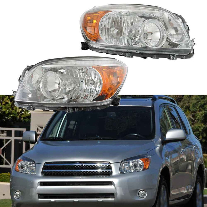 DURAFORCE L+R For Toyota RAV4 2006 2007 2008 Left&Right Side Headlights Headlamps Halogen