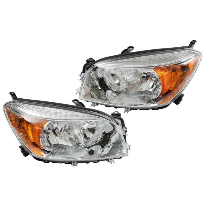 DURAFORCE L+R For Toyota RAV4 2006 2007 2008 Left&Right Side Headlights Headlamps Halogen