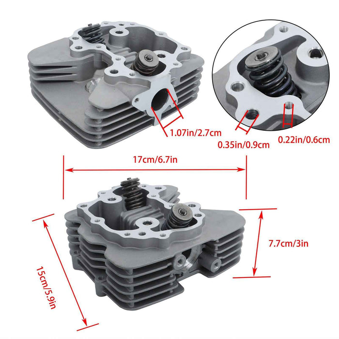 DURAFORCE Motocycle Engine Cylinder Head Kit 12200-HM8-305 For Honda Recon 250 2002-2014