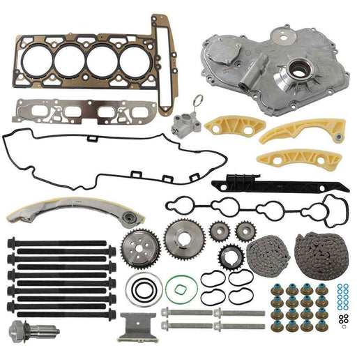 DURAFORCE Timing Chain Kit + Oil Pump + Head Gasket For Chevrolet Malibu Equinox Pontiac