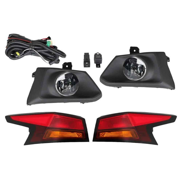 DURAFORCE LED Fog Light w/Switch+Wiring Pair Tail Light Halogen For Nissan Altima 19-2020