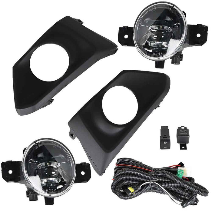 DURAFORCE LED Fog Light w/Switch+Wiring Pair Tail Light Halogen For Nissan Altima 19-2020