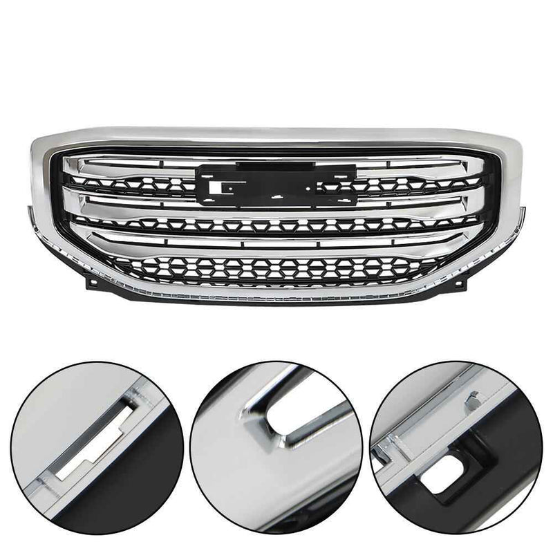 DURAFORCE For GMC Acadia SLE/SL 2017 2018 2019 Front Bumper Grille Grill Assembly Chrome