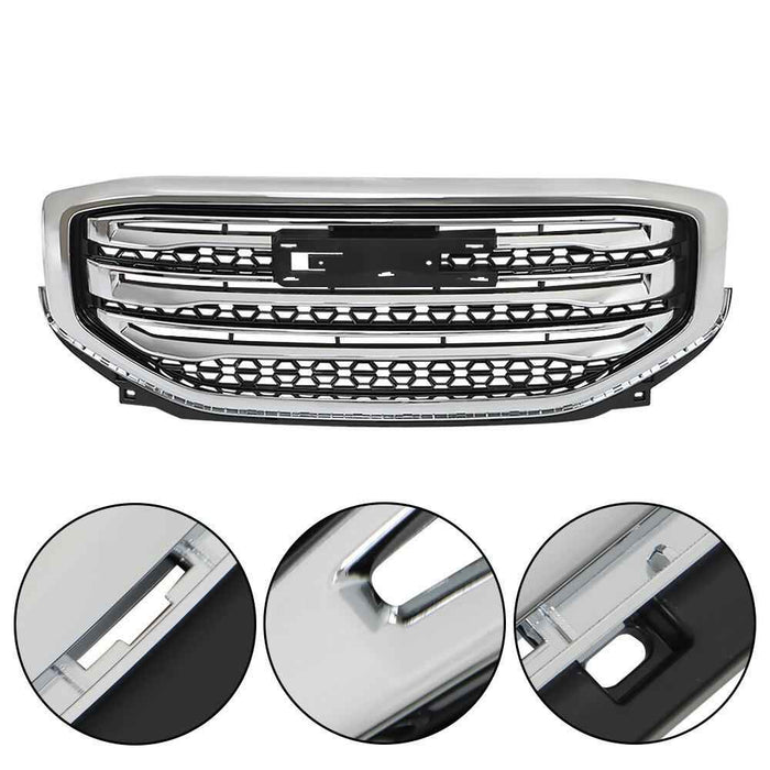 DURAFORCE For GMC Acadia SLE/SL 2017 2018 2019 Front Bumper Grille Grill Assembly Chrome