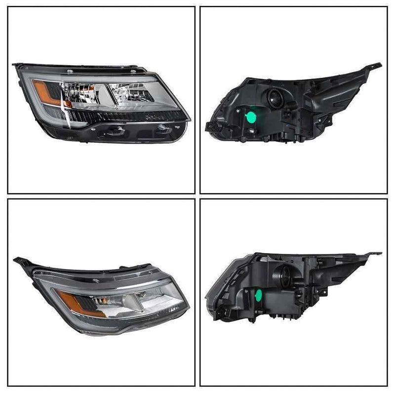 DURAFORCE Fog Light&Headlight Halogen w/LED DRL For Ford Explorer 2016-2018 Pair Headlamp