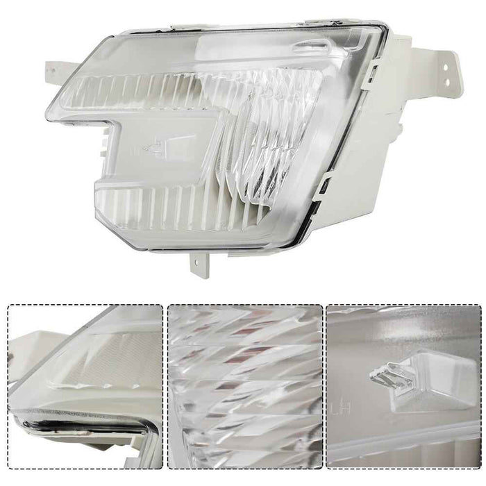 DURAFORCE Fog Light&Headlight Halogen w/LED DRL For Ford Explorer 2016-2018 Pair Headlamp