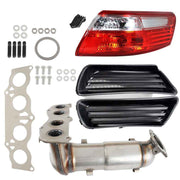 DURAFORCE For Toyota Camry 07-09 Pair Fog Lamp Covers Catalytic Conver Clear Tail Light RH