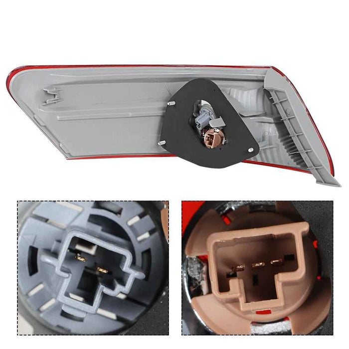 DURAFORCE For Toyota Camry 07-09 Pair Fog Lamp Covers Catalytic Conver Clear Tail Light RH