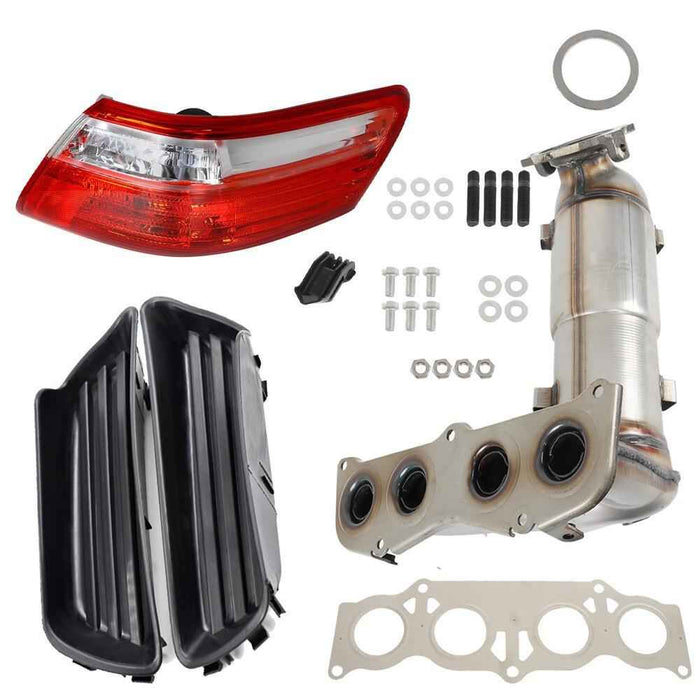 DURAFORCE For Toyota Camry 07-09 Pair Fog Lamp Covers Catalytic Conver Clear Tail Light RH