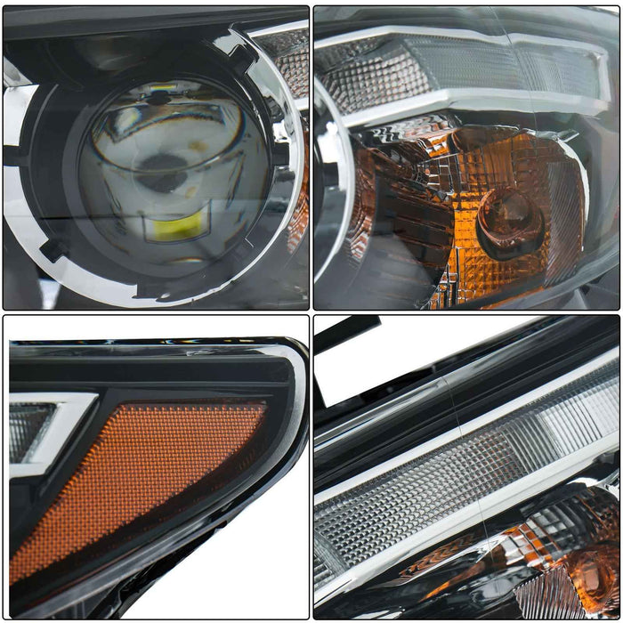 DURAFORCE For Mazda CX-9 GS GT 2016-2019-23 Left Side Headlight LED&Halogen Black w/o AFS