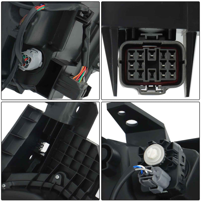 DURAFORCE For Mazda CX-9 GS GT 2016-2019-23 Left Side Headlight LED&Halogen Black w/o AFS