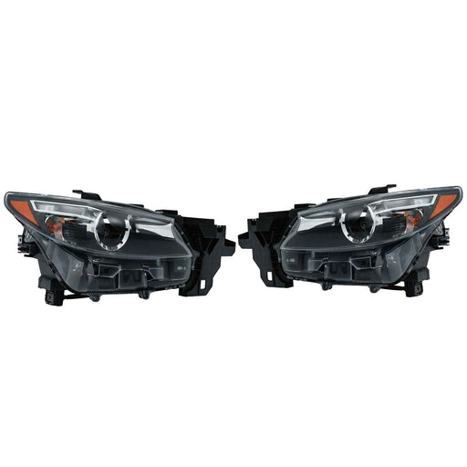 DURAFORCE Headlight For Mazda CX-9 2016-2023 LED Halogen Driver+Passenger Side Pair NO AFS