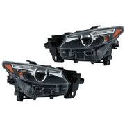 DURAFORCE Headlight For Mazda CX-9 2016-2023 LED Halogen Driver+Passenger Side Pair NO AFS