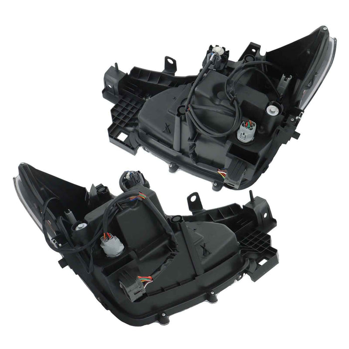 DURAFORCE Headlight For Mazda CX-9 2016-2023 LED Halogen Driver+Passenger Side Pair NO AFS