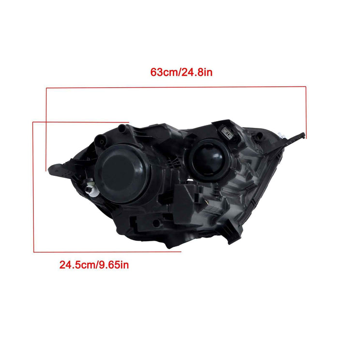 DURAFORCE For Ford EcoSport 2018-2023 Driver Headlight Halogen W/LED DRL Chrome Housing