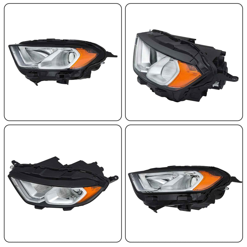 DURAFORCE For Ford EcoSport 2018-2023 Driver Headlight Halogen W/LED DRL Chrome Housing