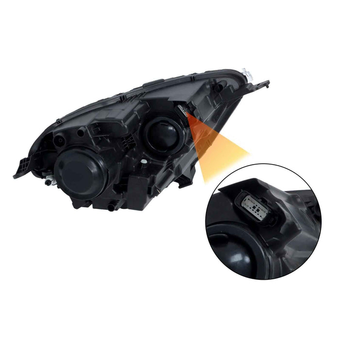 DURAFORCE For Ford EcoSport 2018-2023 Driver Headlight Halogen W/LED DRL Chrome Housing