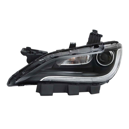 DURAFORCE Black Trim For Chrysler 200 2015-2017 Headlight Halogen Left/Driver W/LED DRL