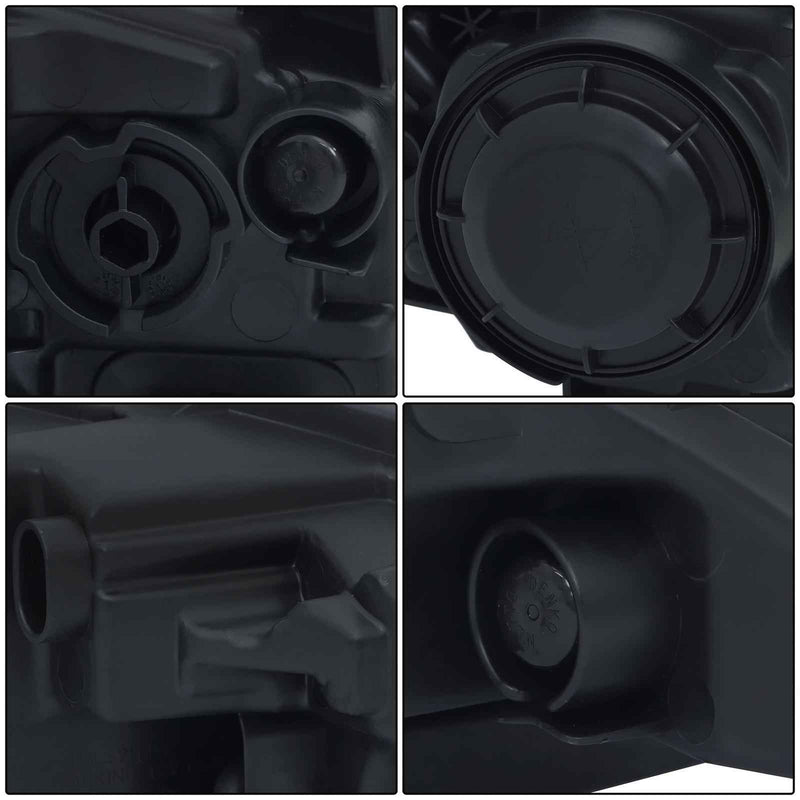 DURAFORCE Black Trim For Chrysler 200 2015-2017 Headlight Halogen Left/Driver W/LED DRL