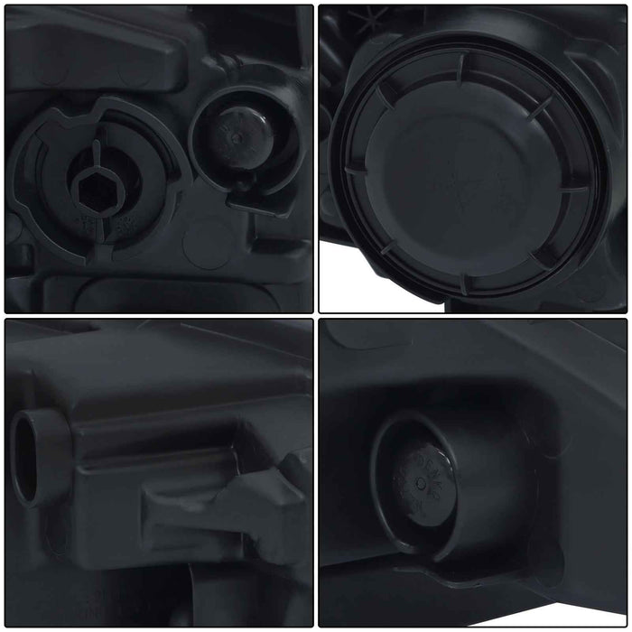 DURAFORCE Black Trim For Chrysler 200 2015-2017 Headlight Halogen Left/Driver W/LED DRL