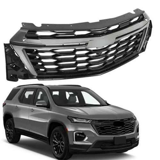 DURAFORCE 84426603 Bumper Grille Front Upper Grill For Chevrolet Traverse 2022-23 Plastic