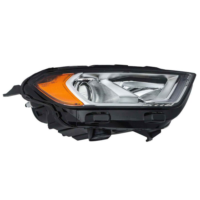 DURAFORCE Headlight For Ford EcoSport 2018-2023 Halogen W/LED DRL Right/RH Chrome Housing