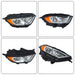 DURAFORCE Headlight For Ford EcoSport 2018-2023 Halogen W/LED DRL Right/RH Chrome Housing