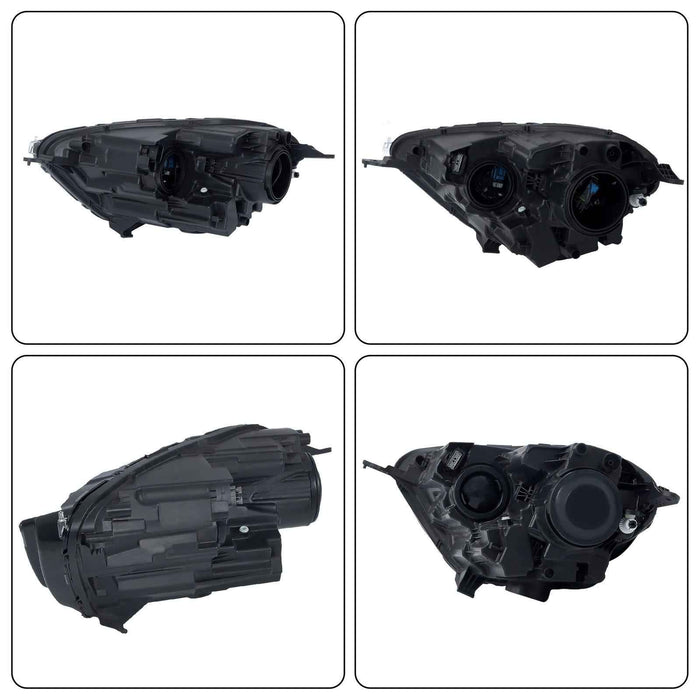 DURAFORCE Headlight For Ford EcoSport 2018-2023 Halogen W/LED DRL Right/RH Chrome Housing