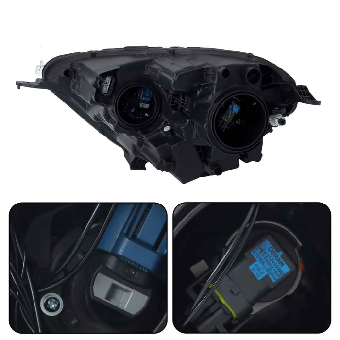 DURAFORCE Headlight For Ford EcoSport 2018-2023 Halogen W/LED DRL Right/RH Chrome Housing