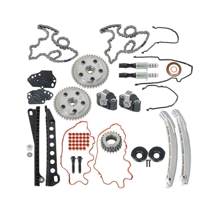 DURAFORCE Timing Chain Kit Cam Phasers VVT Valves For 5.4L Triton Ford F150 Lincoln 04-10