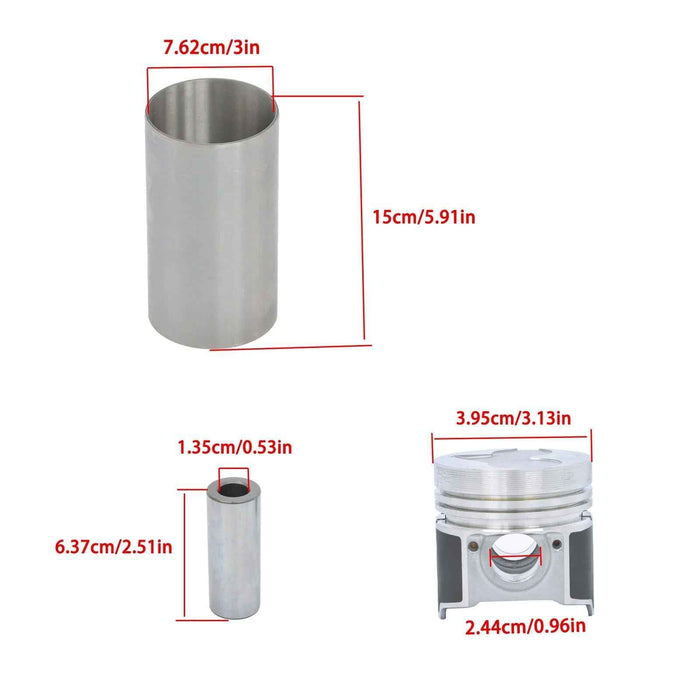 DURAFORCE Engine Overhaul Rebuild Kit D1403 L2500F Tractor For Kubota L2500DT L2600 L2600F