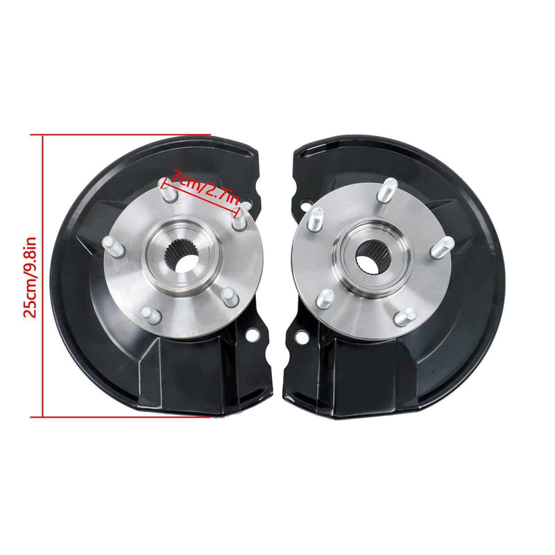 DURAFORCE Front Steering Knuckle + Wheel Hub Bearings For Jeep Compass Sport Utility 07-17